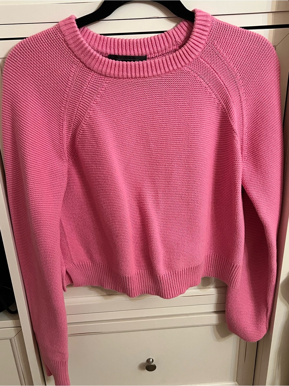 Women's Pink Crewneck Knit Sweater